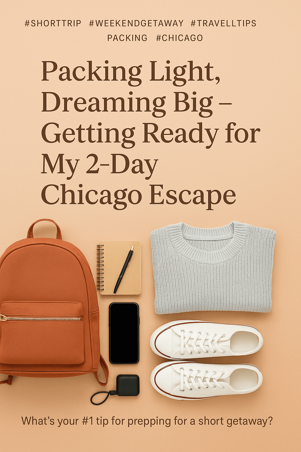 Packing Light, Dreaming Big – Getting Ready for My 2-Day Chicago&nbsp;Escape